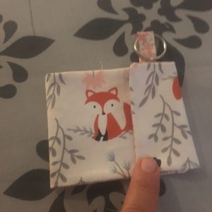 Handmade Card Wallet with keychain