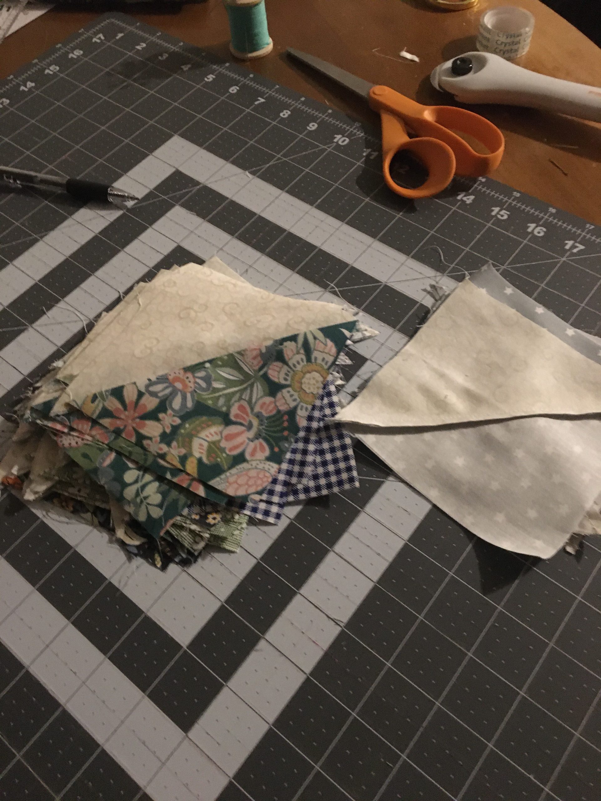 Fast and Easy Half Square Triangles for Quilting