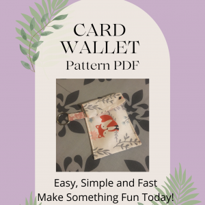 How to Make a Simple Card Wallet - PDF Pattern