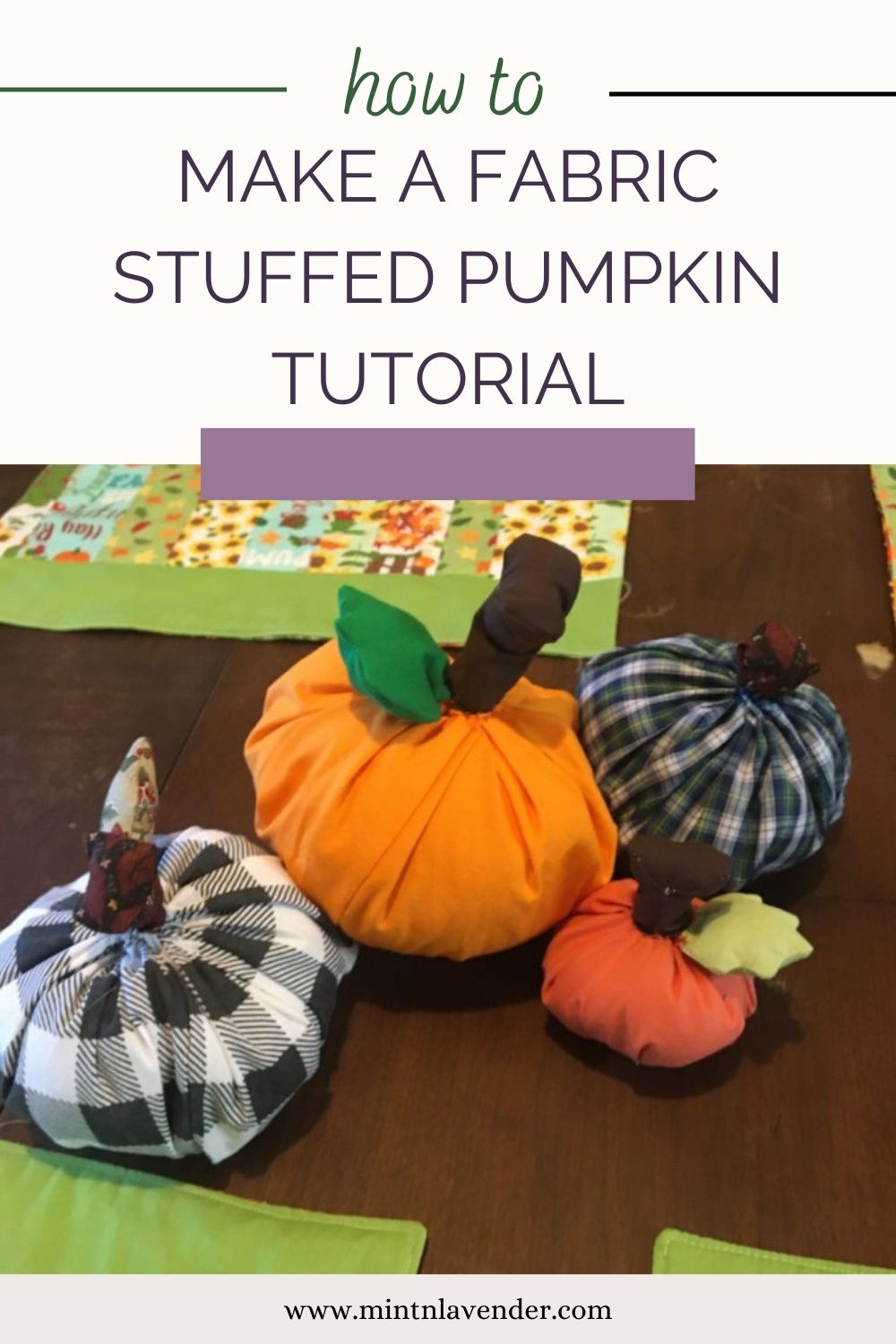 Stuffed Fabric Pumpkin Tutorial