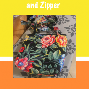 Small Purse with Long straps and a zipper - Paper pattern + PDF Pattern